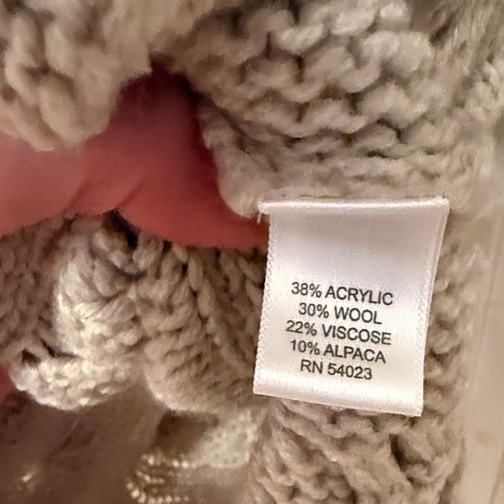 Oversized Cowl Neck Reverse Cable Knit Sweater - … - image 5